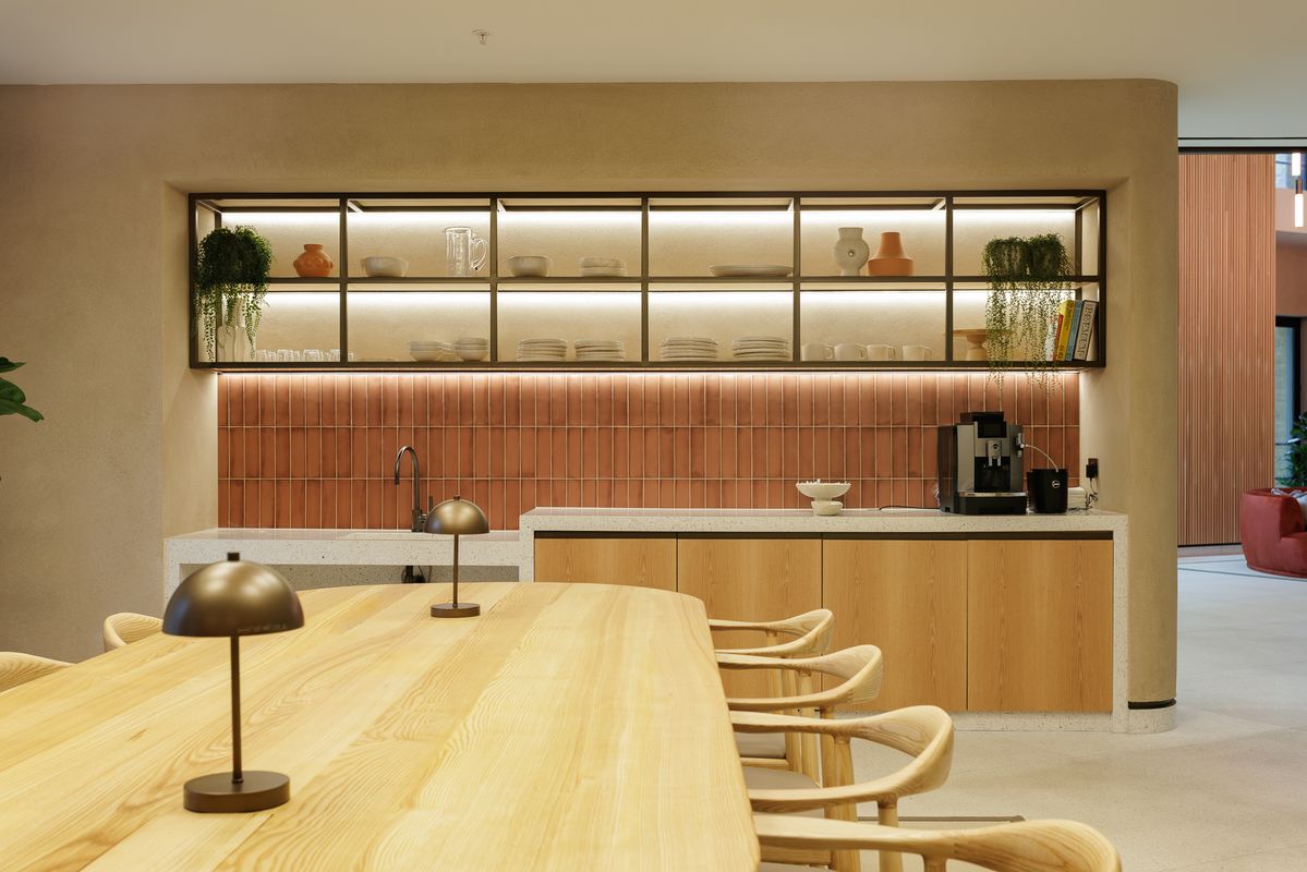 cat b fit out for office kitchen space