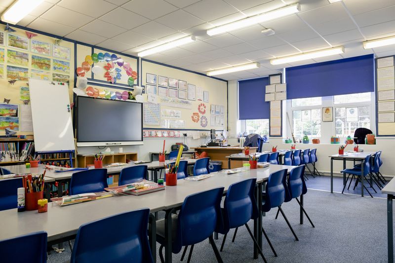 london classroom setting