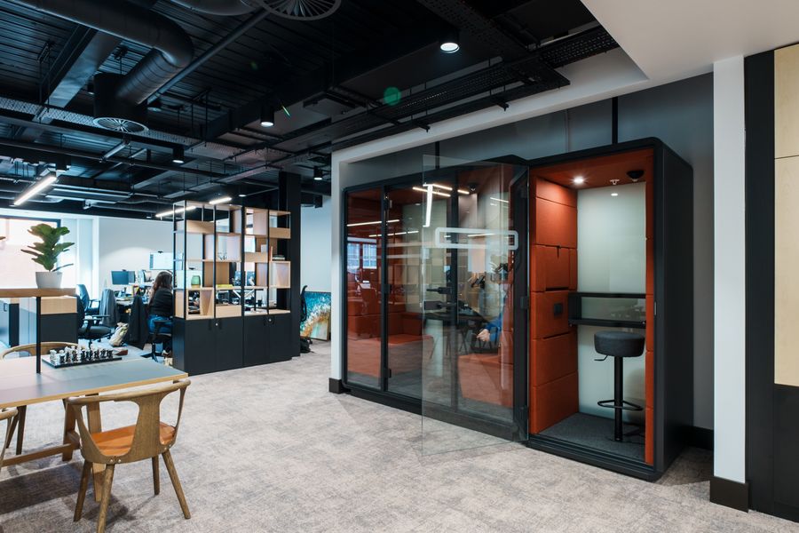 inside view of a commercial fit out project at 33 Kingsway